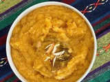 Fresh orange halwa dessert