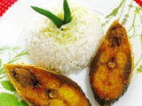 Ilish mach bhaja / fried hilsa or shad