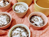 Microwave chocolate - yogurt cups & cardamom flavoured coffee