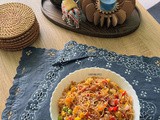 Rice noodles in sauce mix