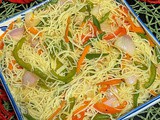 Rice vermicelli vegetables noodle