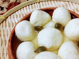 Roshogolla [cottage cheese balls in sugar syrup]