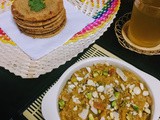 Spicy oats mini porota & oats - mango halwa