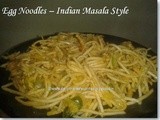 Egg Noodles - Indian Masala