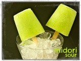 Boozy ice pops: midori sour