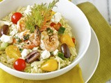 Greek orzo salad with mustard-dill vinaigrette