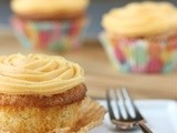 Passion fruit and vanilla bean cupcakes