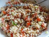 Taboulé di boulgur e quinoa