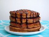 Cappuccino Pancakes with Mocha Syrup