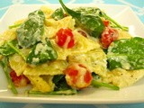 Creamy Lemon Pasta with Tomatoes and Spinach