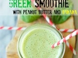 Green Smoothie with Peanut Butter and Banana