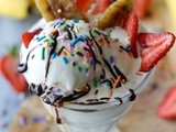 Grilled Banana Ice Cream Sundae and a Giveaway