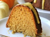 Pumpkin Bundt Cake with Pumpkin Glaze #Bundtamonth and a Giveaway