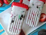 Strawberry Mint Cookies and Cream Popsicles and a Giveaway