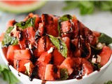 Watermelon Salad with Balsamic Reduction