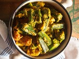 Shorshe Posto Dharosh Recipe | Bhindi or Okra cooked with mustard and poppy seed paste