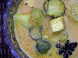 Christmas curry? Malaysian inspired curry of Brussels sprouts, tofu and potatoes