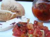 Tangy, sweet, spicy Christmas food gift-tomato, pineapple and cucumber chutney