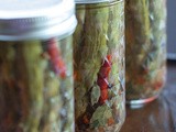 Garlic and Pepper Pickled Asparagus