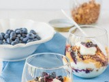 Blueberry and Lemon Yoghurt Parfaits