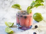 Blueberry-Watermelon Breakfast Cocktail