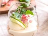 Mojito Cheesecake Parfaits with Finger Lime Caviar