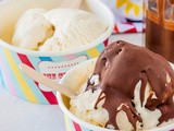 Vanilla Bean Ice Cream with Homemade Ice Magic