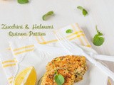 Zucchini and Haloumi Quinoa Patties