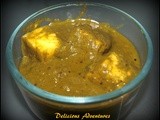 Palak Paneer (Spinach with cottage cheese curry)