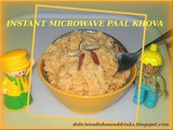 Instant microwave paal khova/milk halwa
