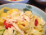 A Summer Recipe: Fettuccine with Courgette Carpaccio