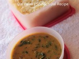 Dal Palak / Spinach Dal Recipe