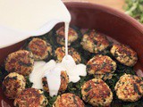 Boulettes de poulet au quinoa et épinards