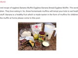 Recognition - Top 15 food and Drink Blog Post of June 2015 per Baggout - Eggless Banana Muffin