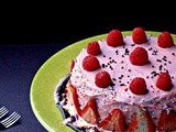 Eggless Butterless Chocolate Cake (Garnished with fresh Berries)