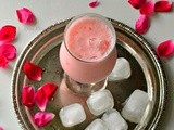 Rose Lassi | Roohafza Lassi |Flavoured Lassi with Yogurt