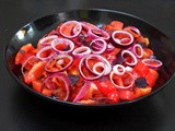 Salade de poivrons rouges grillés
