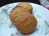 Sandwich-cookies à l’avoine, avec garniture de beurre de cacahuètes
