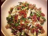 Thanksgiving for Two: Kale and Apple Salad with Pancetta and Candied Pecans