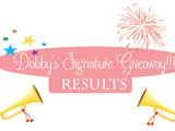 Winners Emerge in the Dobby's Signature Giveaway Contest