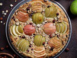 Apple Hazelnut Frangipane Tart (vegan)