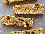 Chewy, No-Bake Peanut Butter Granola Bars