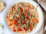 Quick Black-Eyed Bean Soup (Vegan)