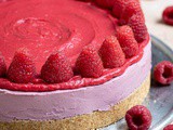 Vegan Raspberry Cheesecake (no-bake)
