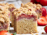 Vegan Strawberry Crumb Cake