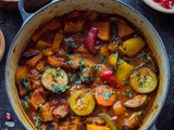 Vegetable Tagine With Almond And Chickpea Couscous