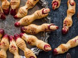 Witches’ Finger Cookies And Red Velvet Hot Chocolate