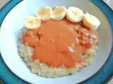 Easy banana nut butter super grain porridge