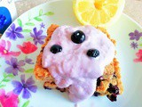 Lemon blueberry bars with sneaky beans