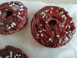 No bake double chocolate coconut donuts